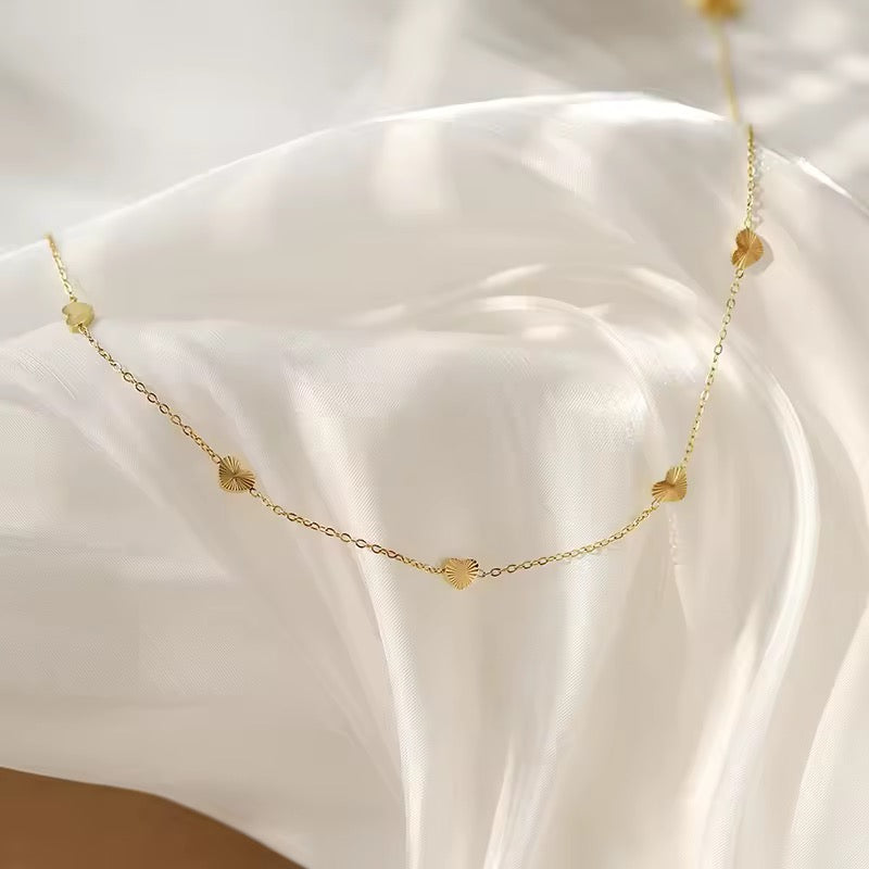 18k Gold-Plated Stainless Steel Choker Necklace