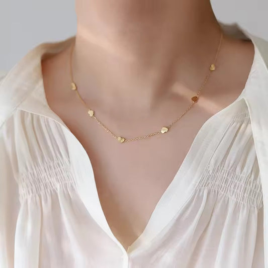18k Gold-Plated Stainless Steel Choker Necklace