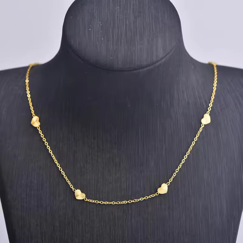 18k Gold-Plated Stainless Steel Choker Necklace