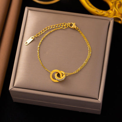 Roman Diamond Jewelry Set – 18K Gold