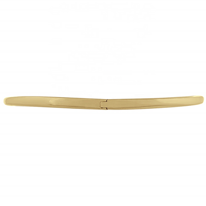 Gold Plated White Zircon Snake Bangle – Adjustable 18K