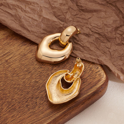14K Gold Plated Vintage Drop Earrings