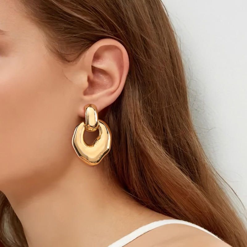 14K Gold Plated Vintage Drop Earrings