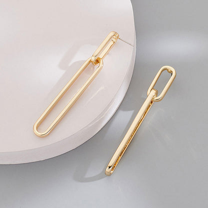 18K Gold-Plated Geometric Drop Earrings